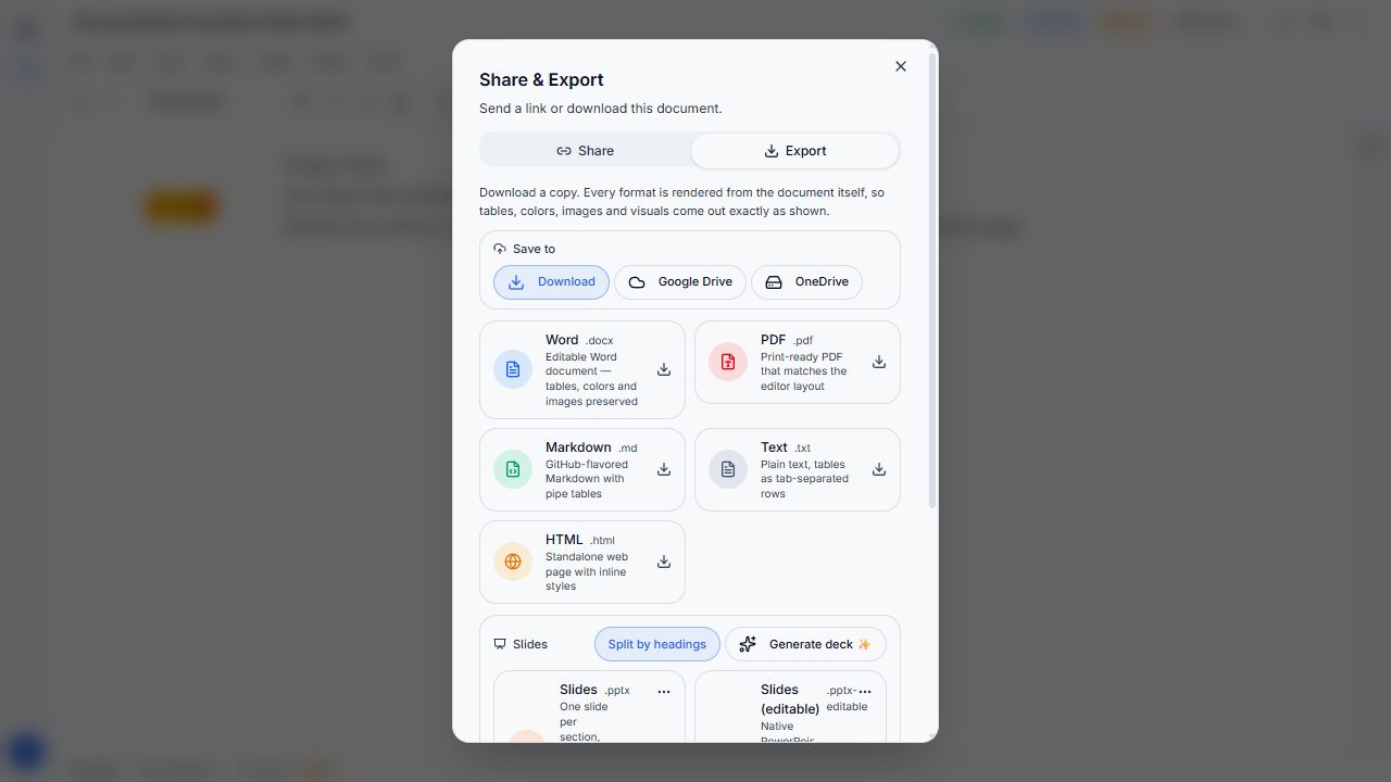 Writer export controls